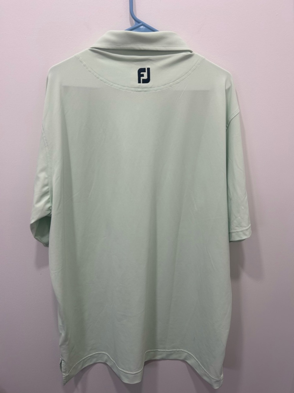 FootJoy Polo Shirt Men’s XL Mint Green Golf Performance Short Sleeve Logo - Picture 7 of 9